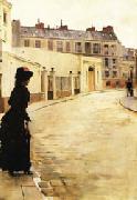 Jean Beraud Waiting oil on canvas